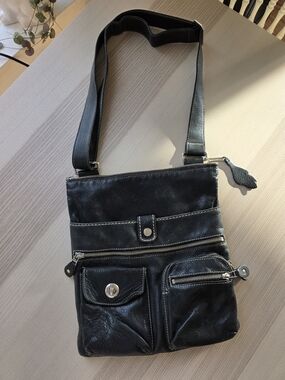 Roots Venetian Villager Leather Crossbody Bag